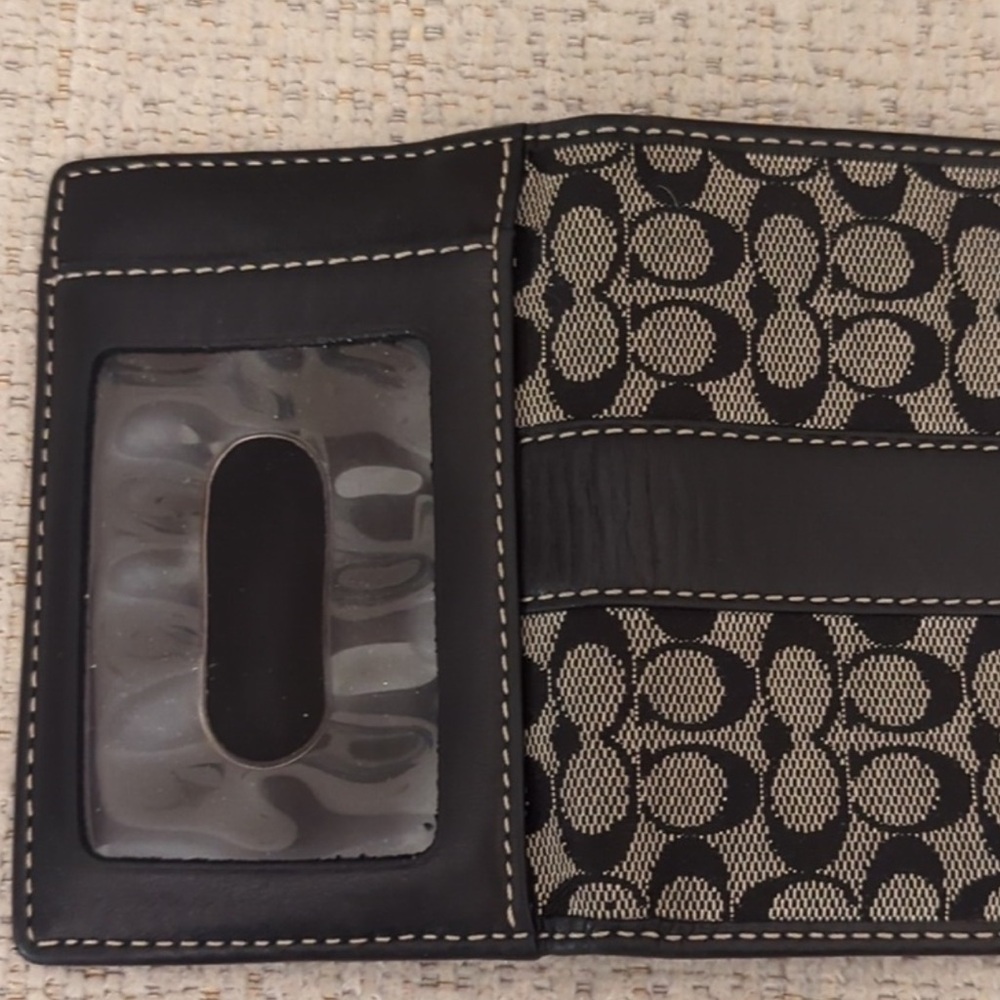 Mini Wallet Black Card Holder - Coach